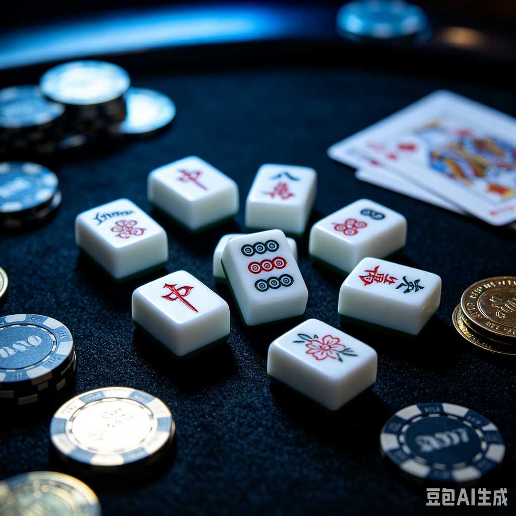 flat print mahjong set