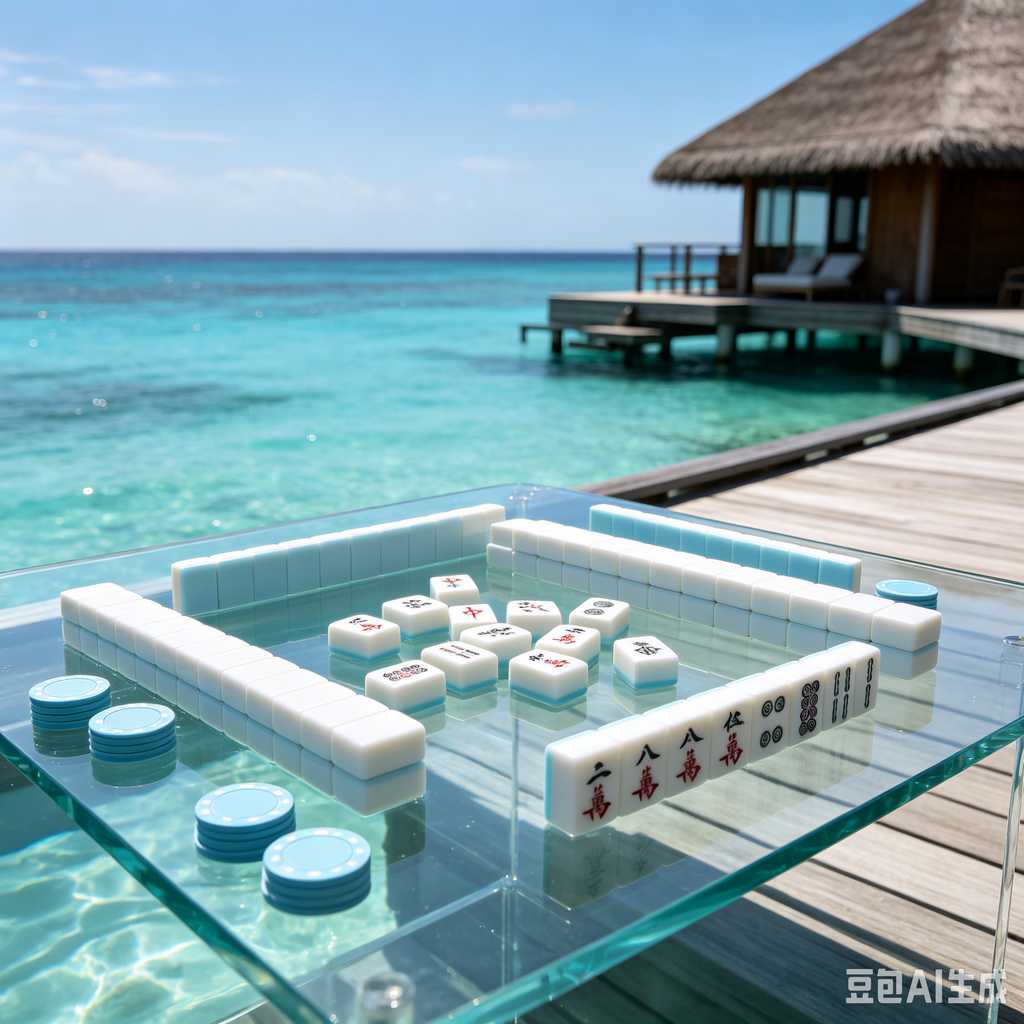 transparent acrylic mahjong set
